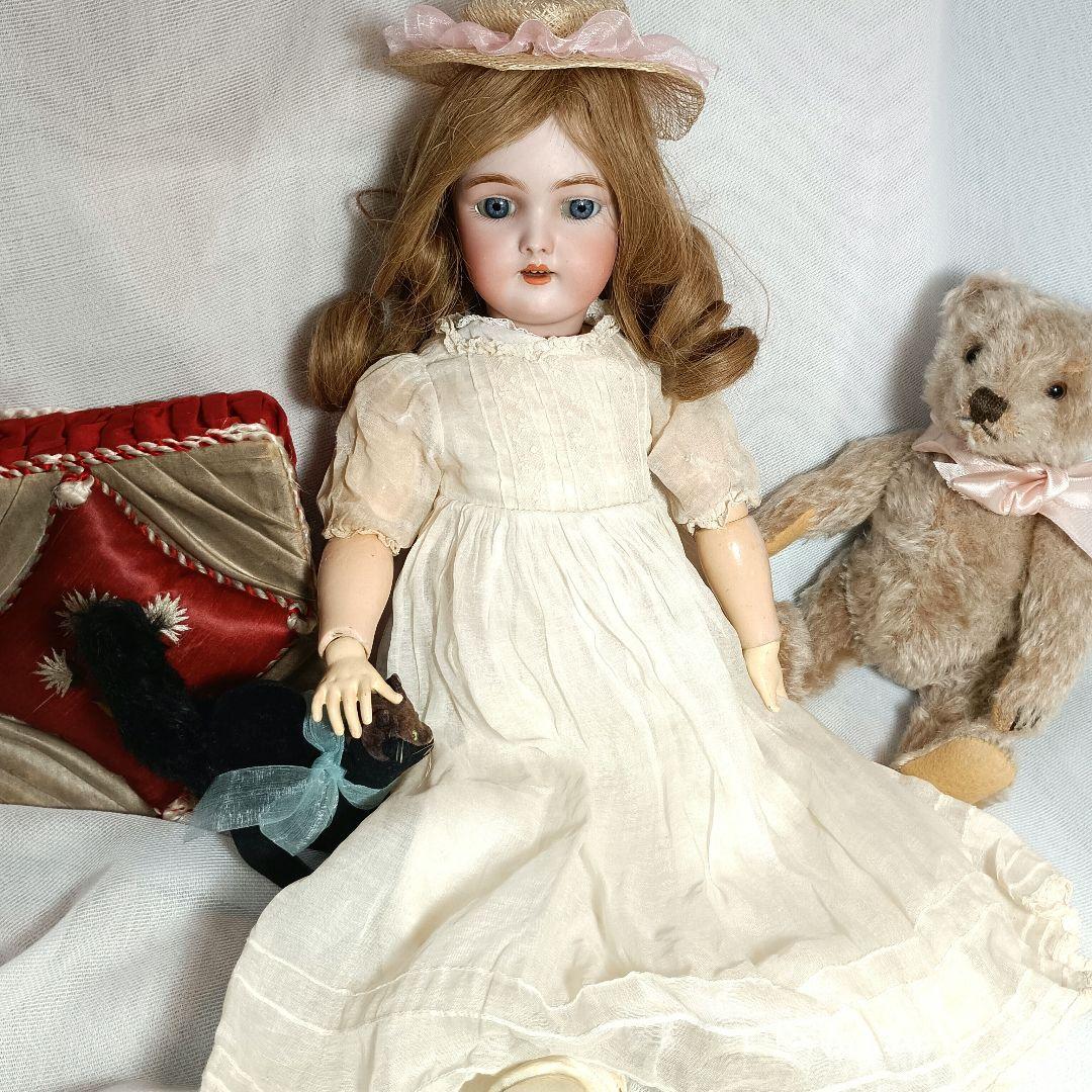 S5⭐アンティークビスクドール　シモン＆ハルビック　ハンドワークWネーム⭐難あり S5⭐アンティークビスクドール シモン＆ハルビック ハンドワークW