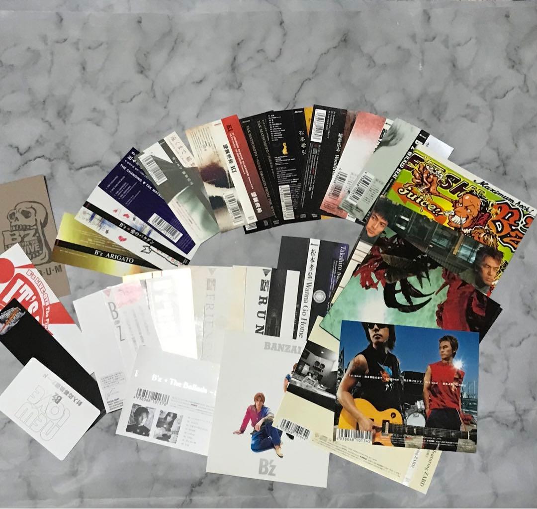 B'z CD 背表紙 まとめ売り ソロ 松本孝弘 稲葉浩志 シングル アルバム