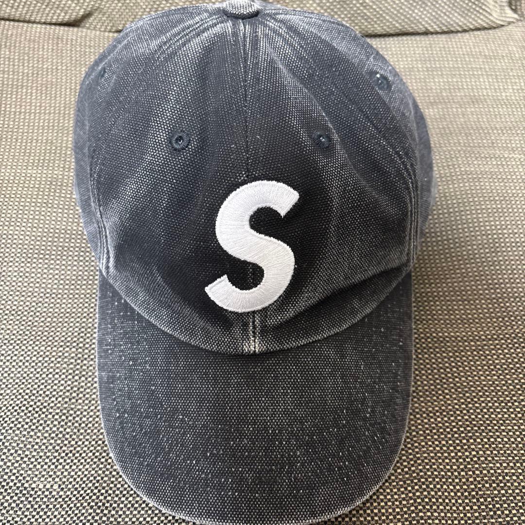 Supreme ダークグレー キャップ Supreme Suede Camp Cap Navy Blue SS17 Hat 5-Panel Bogo Box Logo