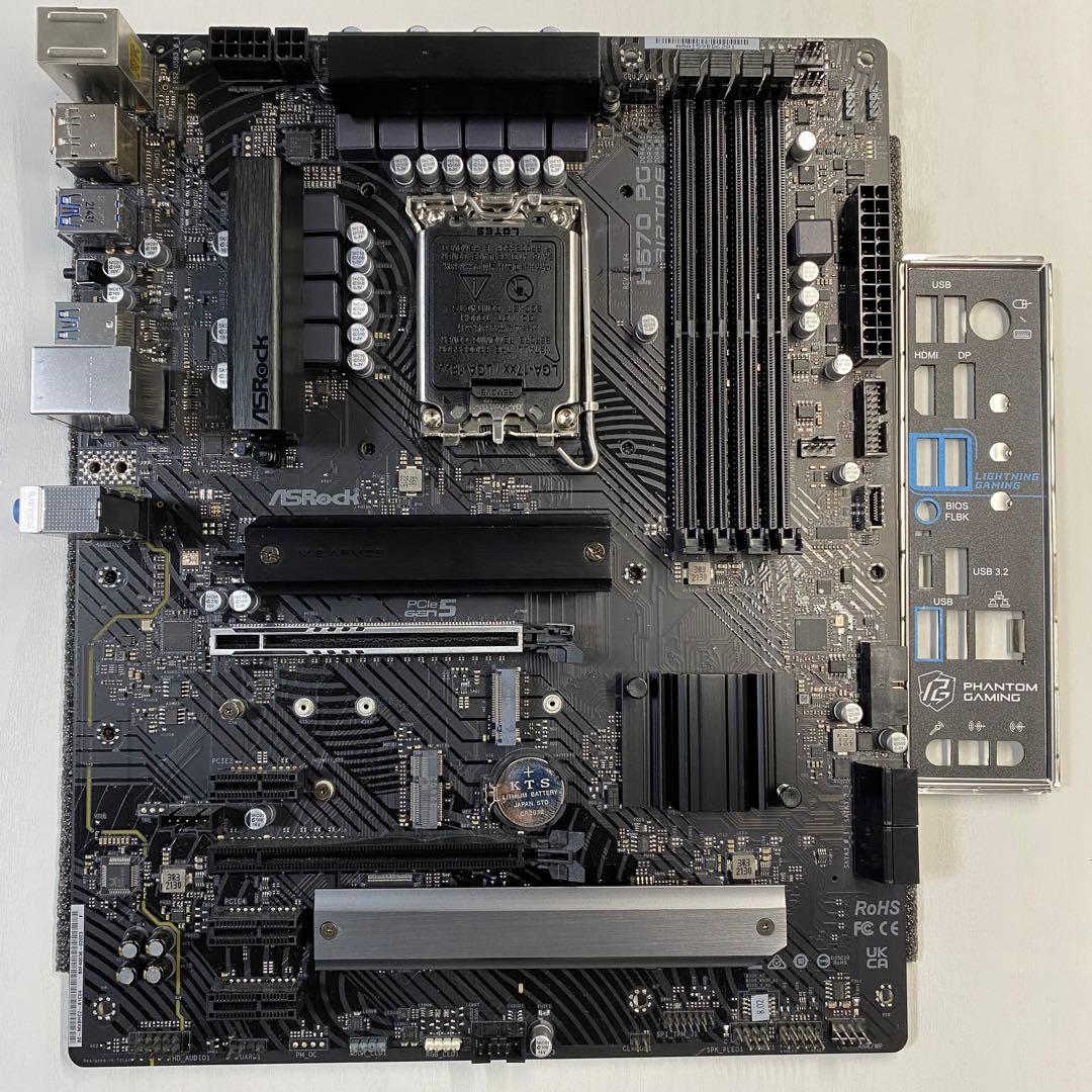 ASRock H670 PG RIPTIDE マザーボード LGA1700 - メルカリ