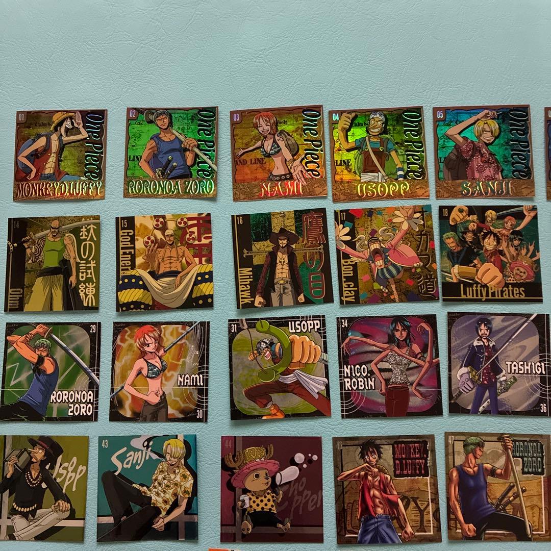 平成レトロ激レア ワンピース 森永シール70枚セット - メルカリ