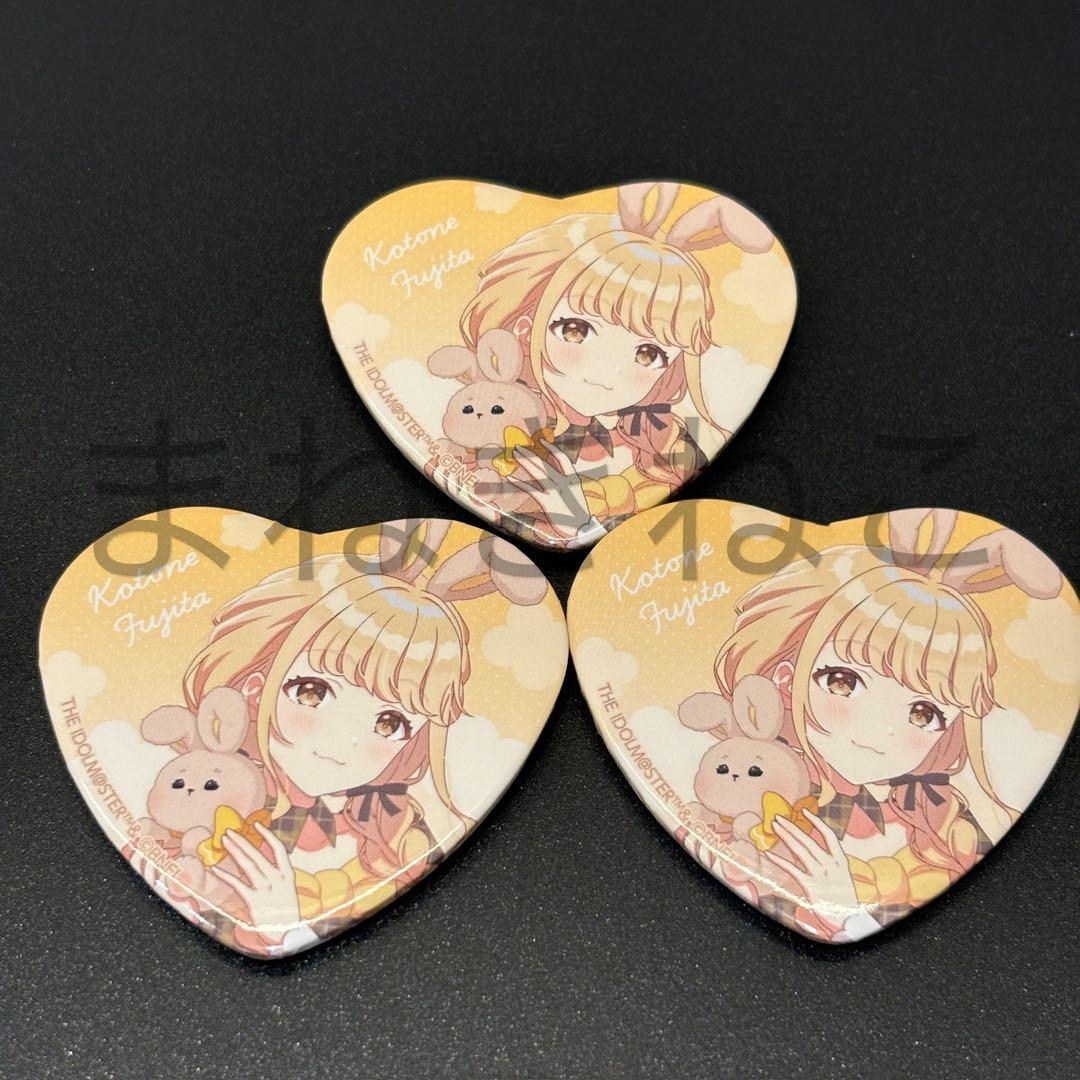学園アイドルマスター 学マス Lady Rabbit ハート缶バッジ 藤田ことね