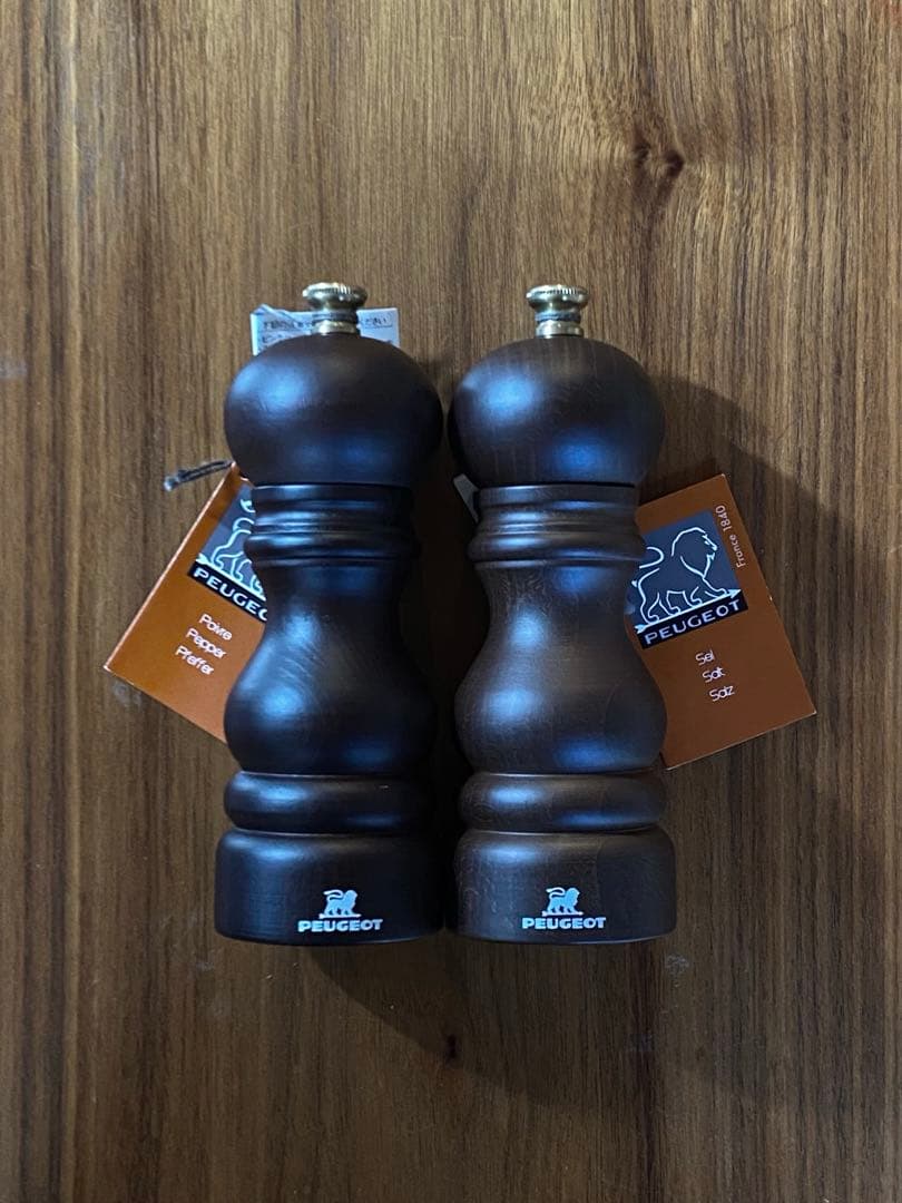 【未使用】 プジョーペッパーミル・ソルトミル セット　15cm プジョー公式 タヒチ15㎝ ペッパーミル＆ソルトミル グリーン 2/42950