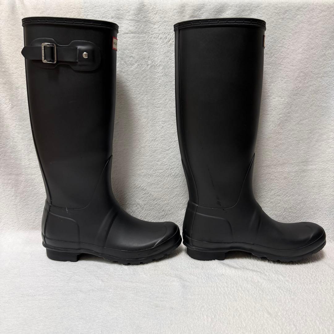 数時間のみ使用】HUNTERレインブーツ UK5 ブラック - メルカリ