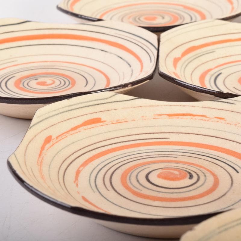 和食器 渦巻文 八角皿 八客 時代箱 C 7941