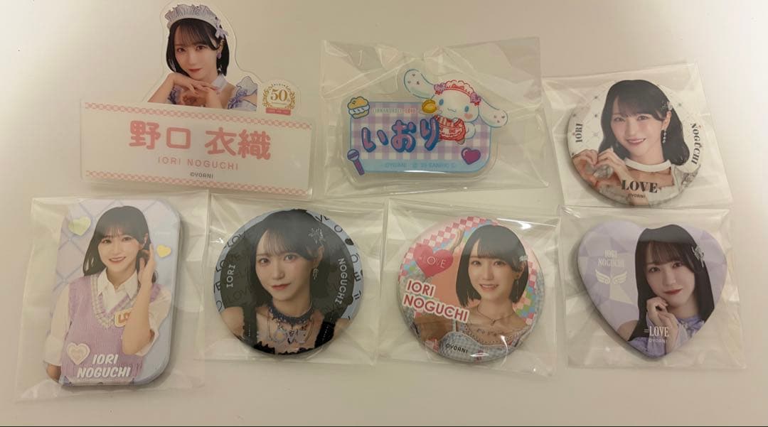 ✨匿名配送✨＝LOVE イコラブ 野口衣織 缶バッジ ネームバッジ - メルカリ