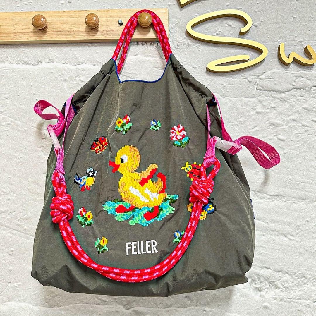 FEILER アヒル刺繍 エコバッグ - メルカリ