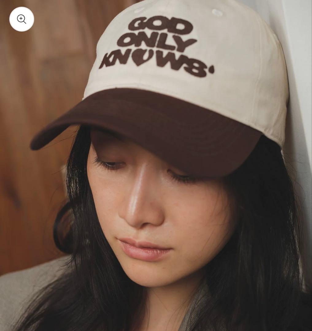 GOD ONLY KNOWS キャップ ツートン ブラウン 岩田剛典 - メルカリ