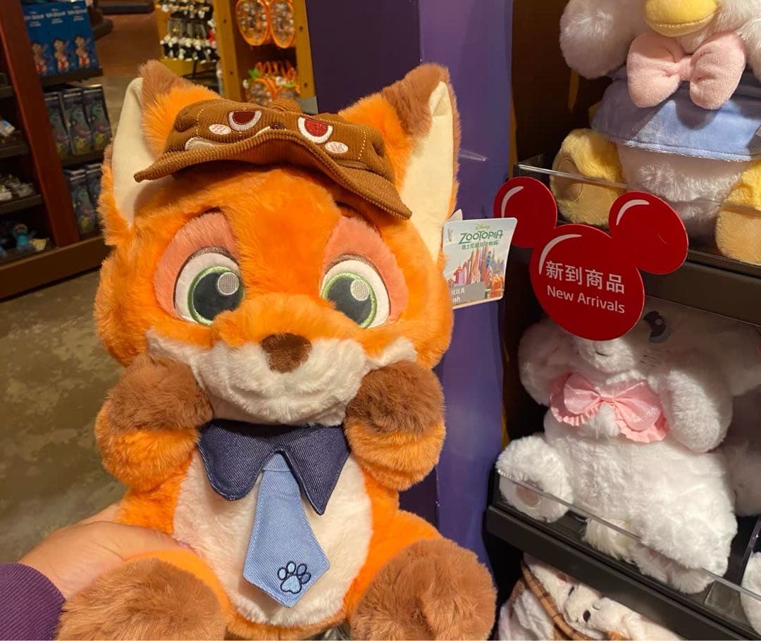 上海ディズニー 小さい旅人　ズートピア ニックぬいぐるみ 上海ディズニー 小さい旅人 ズートピア ニックぬいぐるみ - メルカリ