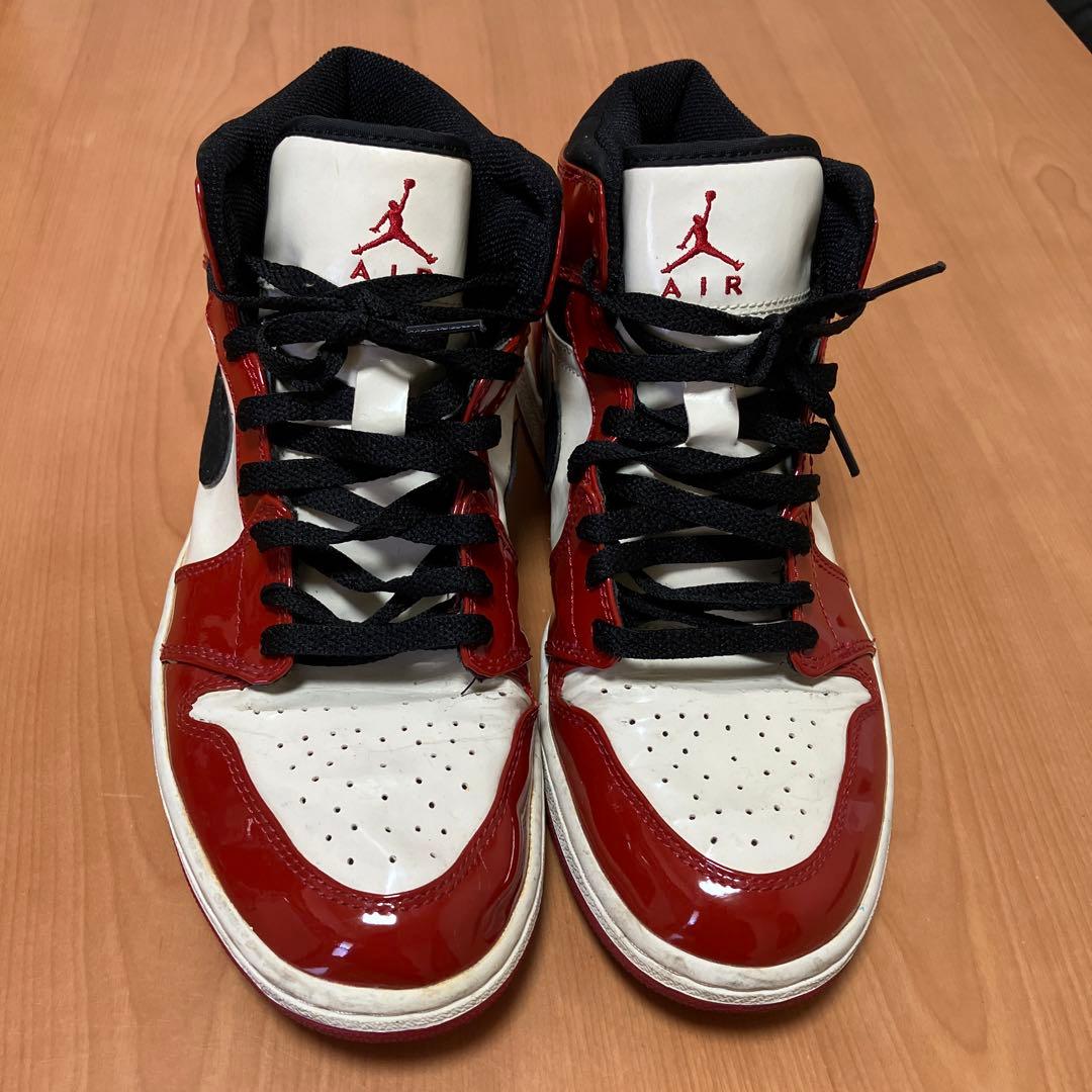 ナイキ エアジョーダン1レトロ シカゴ ブルズパテント 2003 - メルカリ