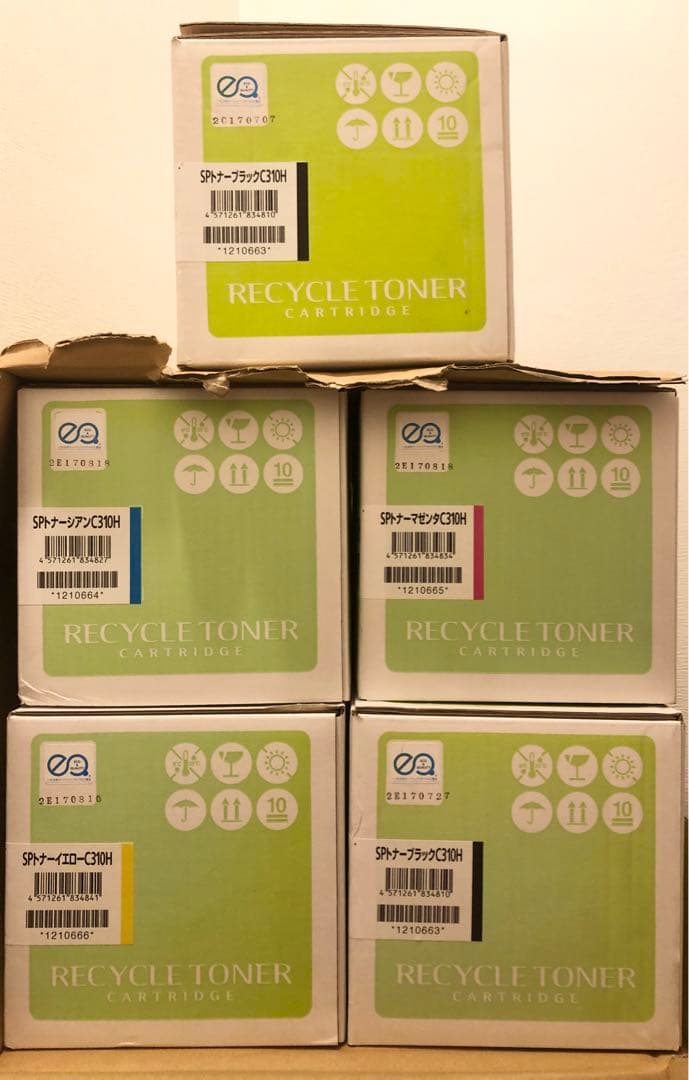 トナーC310Hリサイクル5個　週末値下げ リコー用 SP C310H リサイクルトナー 4色セット 大容量 – インクの