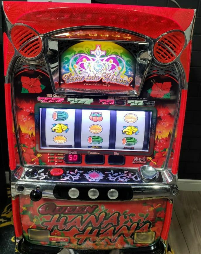 パチスロ　実機　クイーンハナハナ　30 パイオニア パイオニア クイーンハナハナ－30 クリスタルパネル 中古パチスロ実機