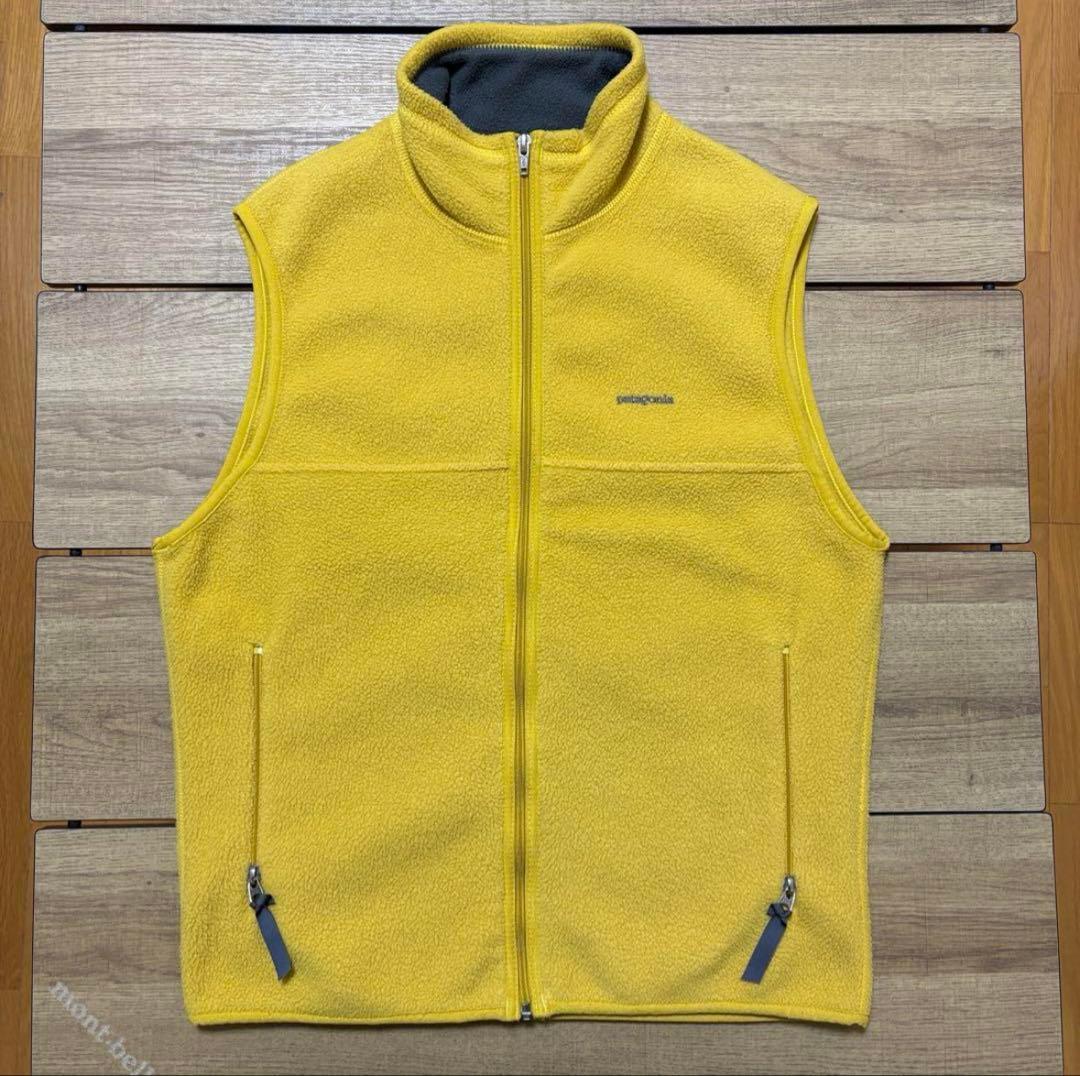 パタゴニア 99年 usa製 シンチラ フリース ベスト イエロー S 希少