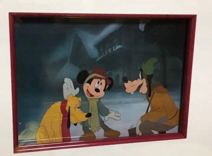 ディズニー【ミッキーの王子と少年】実際映画で使用された セル画　鑑定書付き ディズニー【ミッキーの王子と少年】実際映画で使用された セル画 鑑定