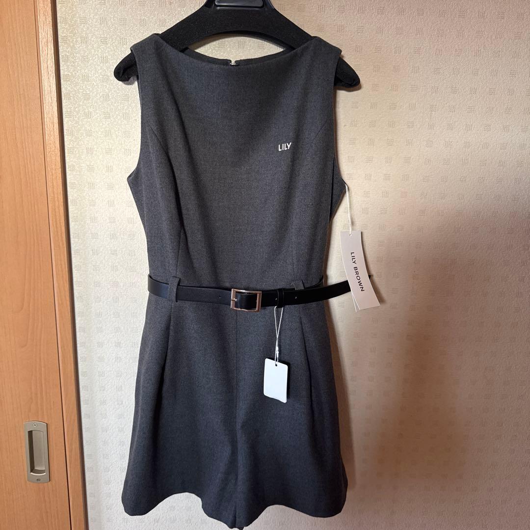 LILY BROWN ベルト付きミニロンパース ベルト付きミニロンパース(オールインワン)｜ワンピース｜LILY BROWN