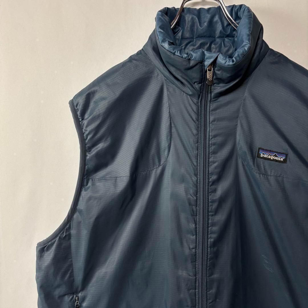パタゴニア　マイクロパフボールベスト　XLサイズ　ネイビー　古着　07年製 パタゴニア マイクロパフボールベスト XLサイズ ネイビー 古着 07年製