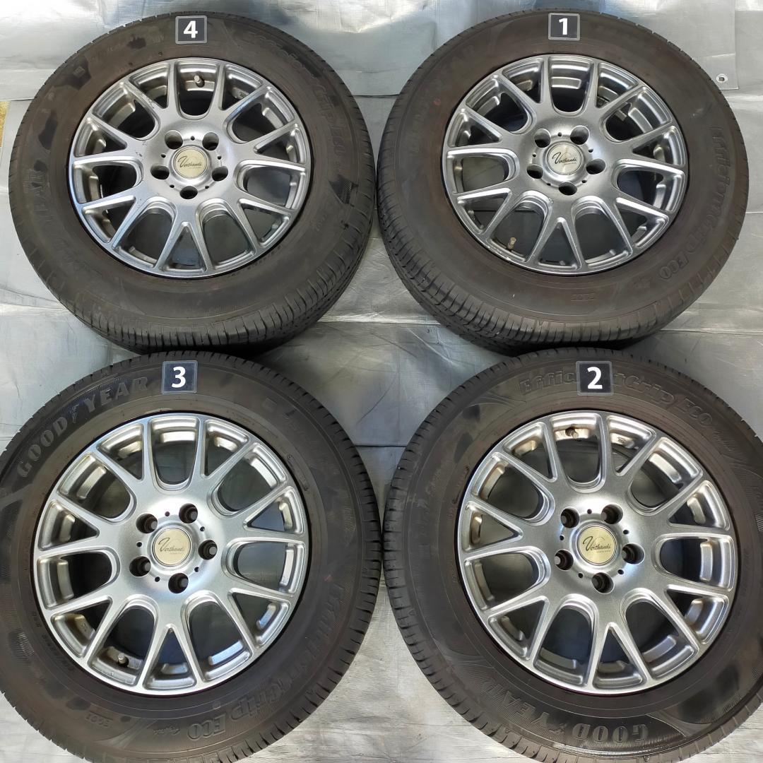 バリ溝！ヴェルザンディ16インチ×6.5J+38　サマータイヤ215/65R16