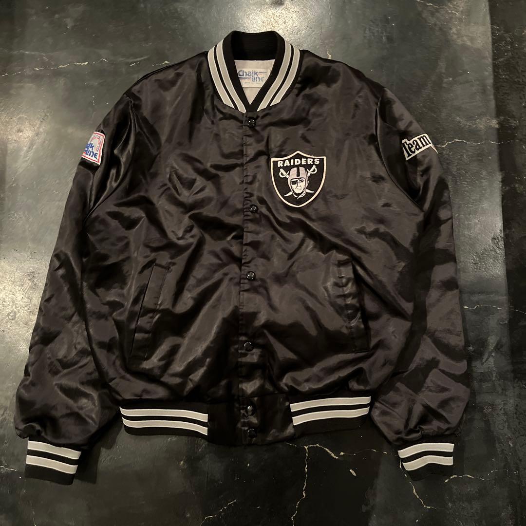 90s Raiders スタジャン ブラック スケート ヴィンテージ - メルカリ