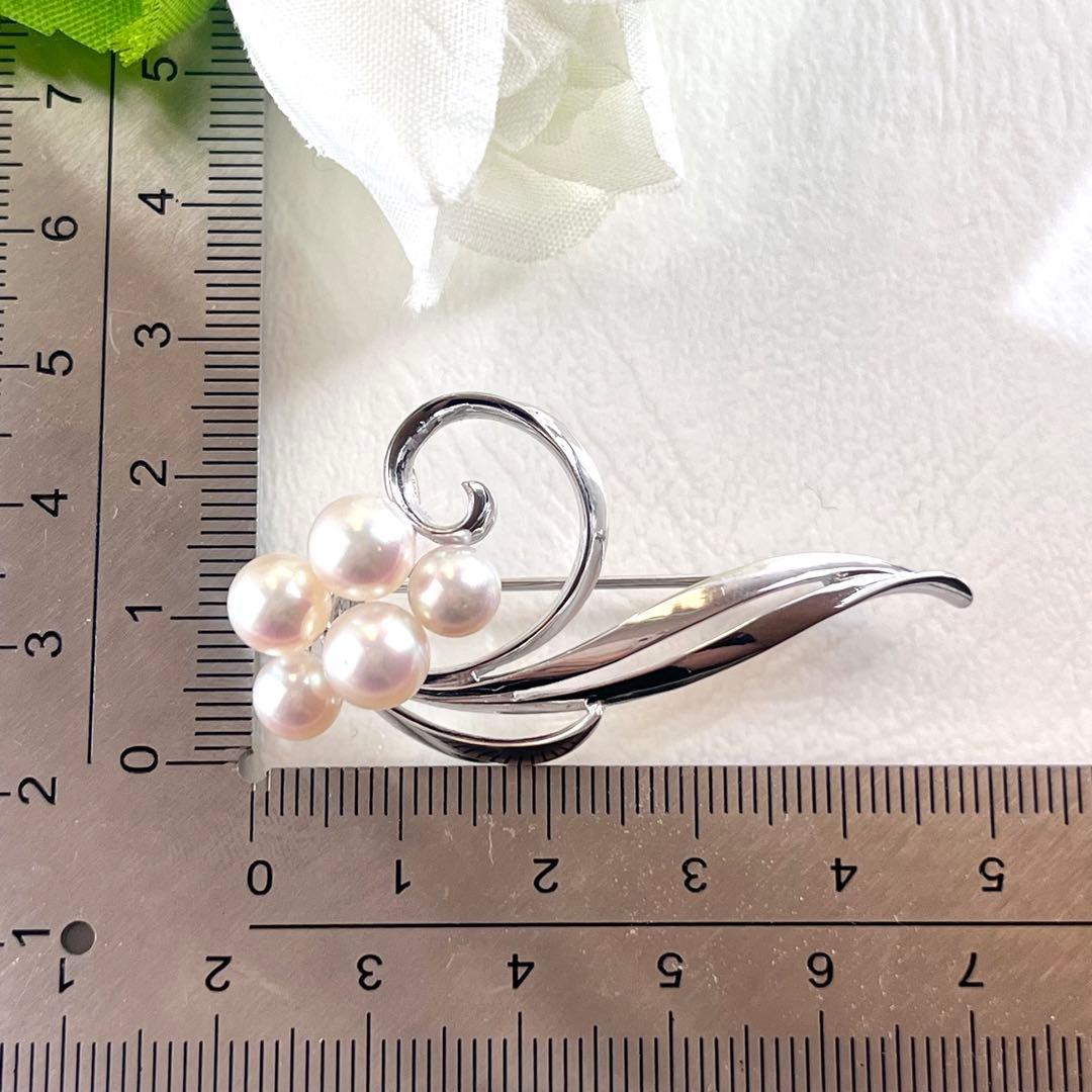 ☆美品☆ミキモト シルバー パール ブローチ - メルカリ