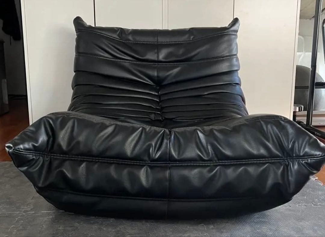 【正規品】リーンロゼ ligne rosetトーゴ　1人掛けソファ　ブラック 新品】リーンロゼ ligne rosetトーゴ 1人掛けソファ ブラッ - メルカリ