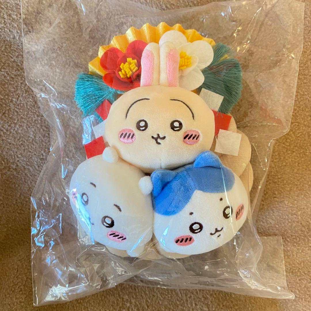 ちいかわ しめ縄なぬいぐるみ ハチワレ うさぎ - メルカリ