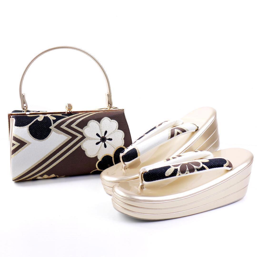 草履バッグセット 着物 振袖 成人式 厚底 ヒール草履 uzouri94-6 草履バッグセット 振袖用 成人式 M/Lサイズ 全6色 | 着物通販店 枠