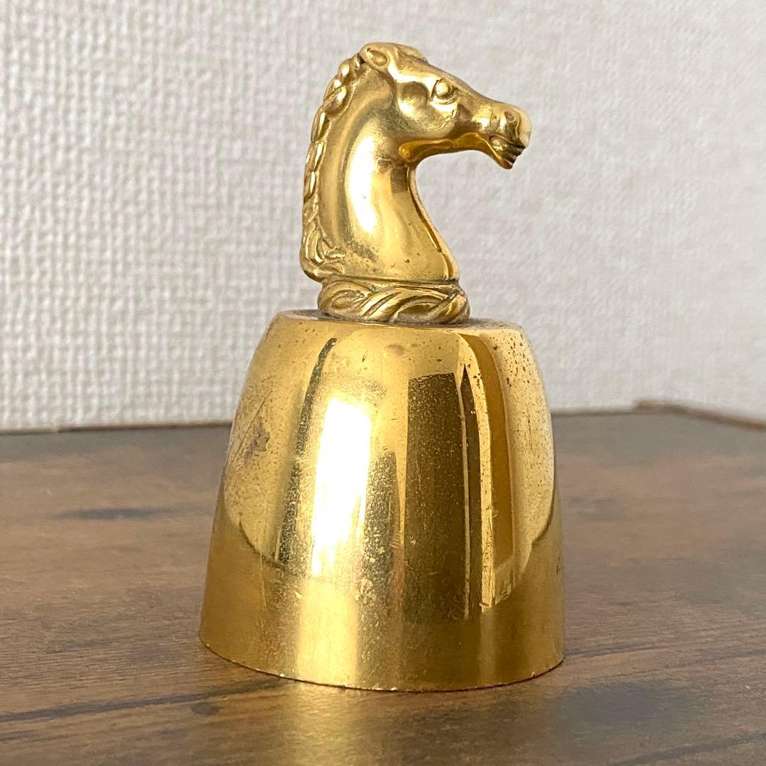 HERMS エルメス 真鍮 テーブルベル 馬モチーフ ヴィンテージ 卓上ベル HERMS エルメス 真鍮 テーブルベル 馬モチーフ ヴィンテージ 卓上ベル
