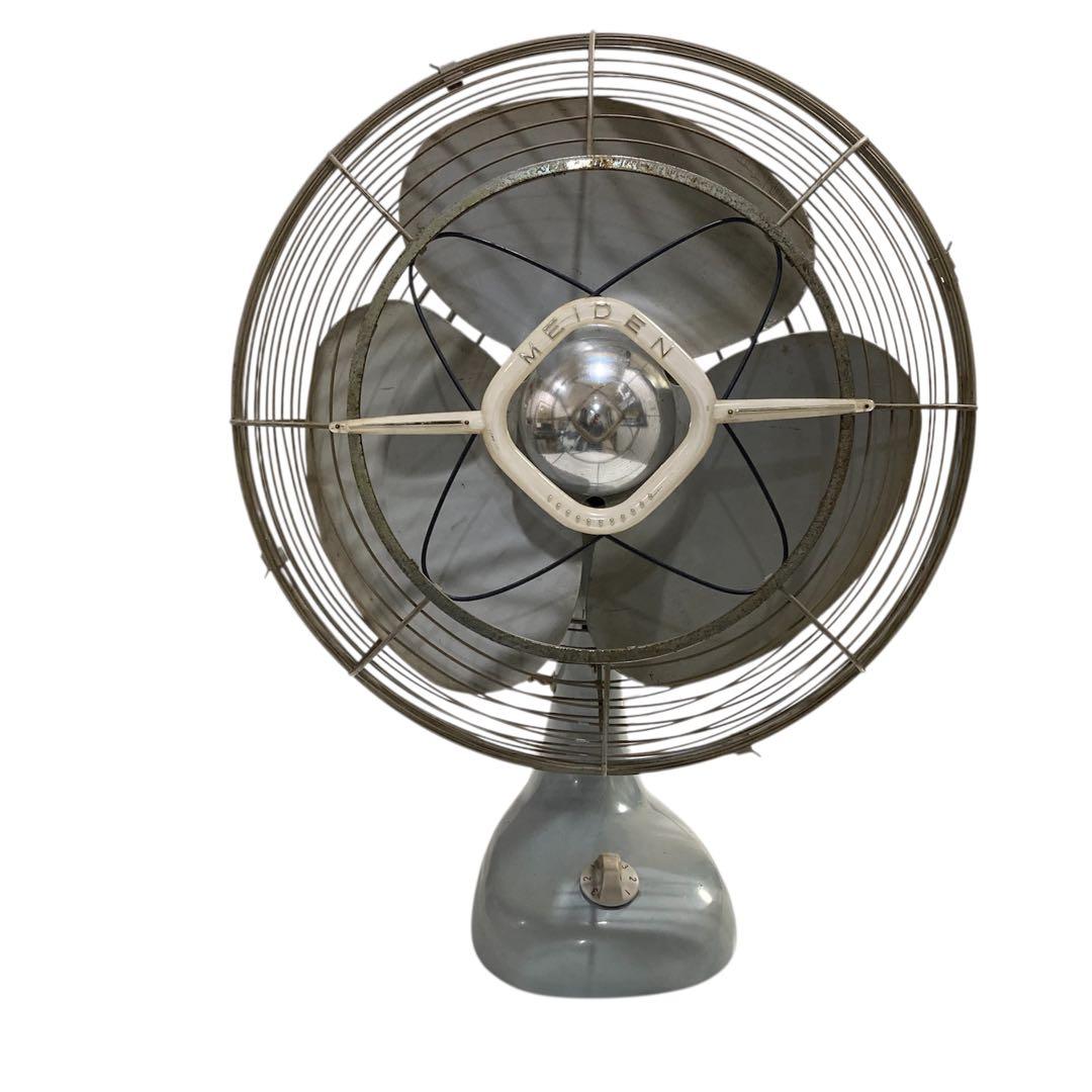 明電舎 レトロ扇風機　 アンティーク　昭和レトロ　 当時物　 DY-322-2K NATIONAL,ナショナルTYPE M-2 レトロ扇風機、ビンテージファン - BURN-UPS!