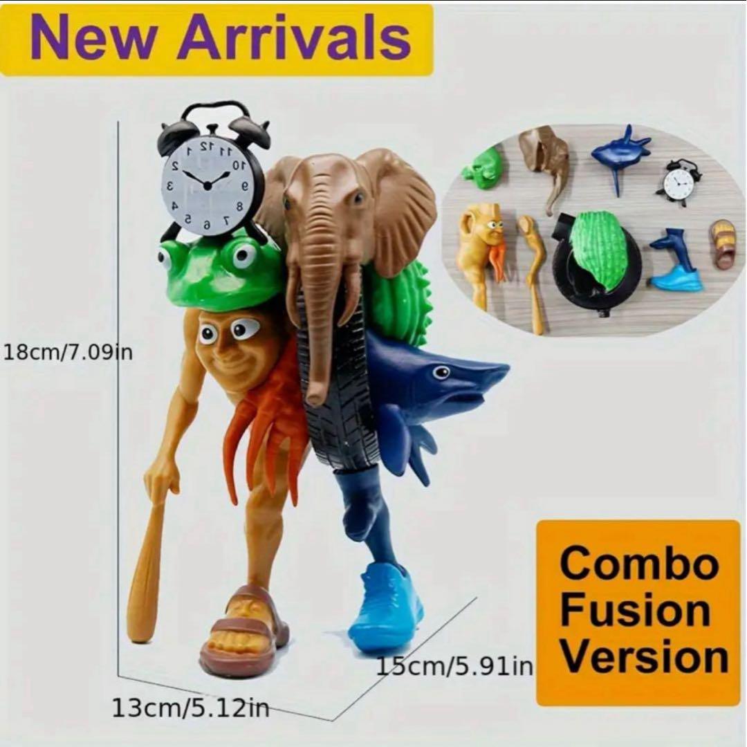 イタリアンブレインロット 合体ユニークなフィギュア スタイル18cm