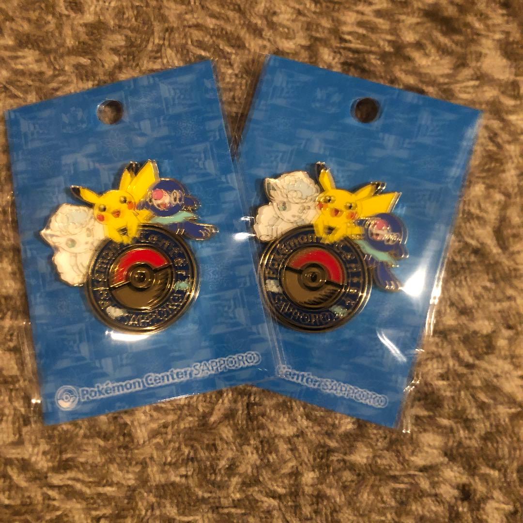 ポケモンセンターロゴピンズバッチ 2個セット 札幌限定 - メルカリ