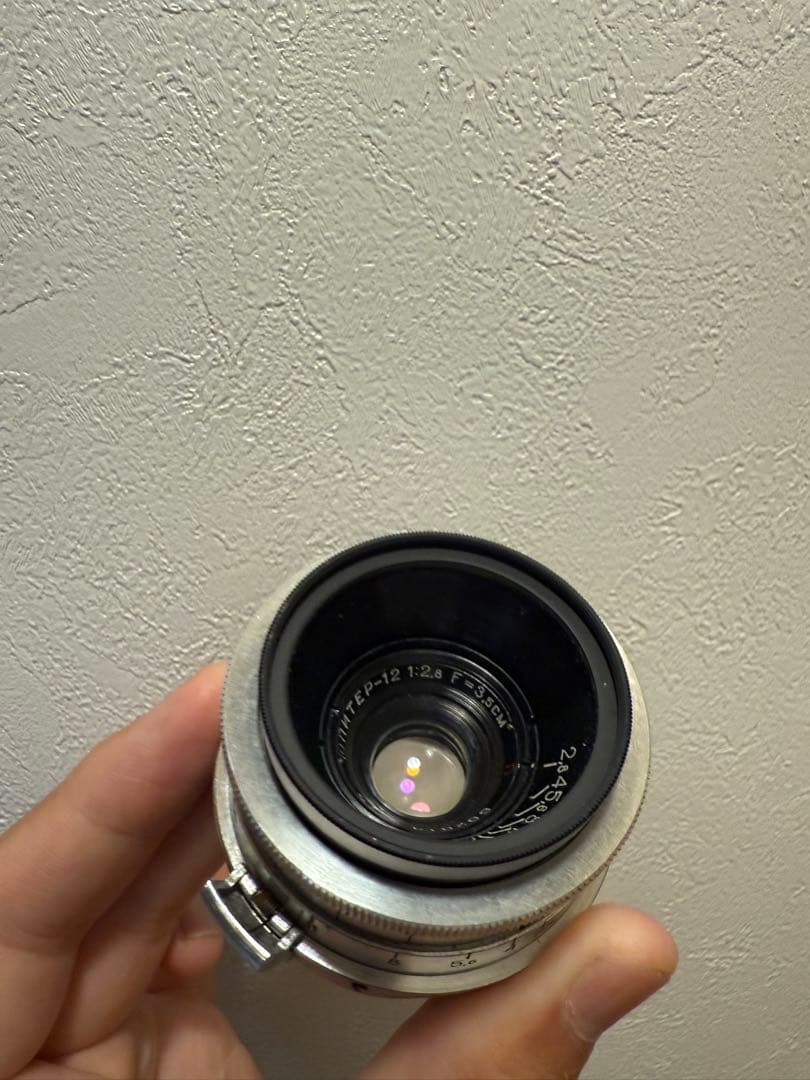 JUPITER-12 35mm F2.8シルバー レンズ　ロシア製　フィルター付 マニア心を誘う無骨なリアレンズに相反する優しい描写 Jupiter-12 35mm