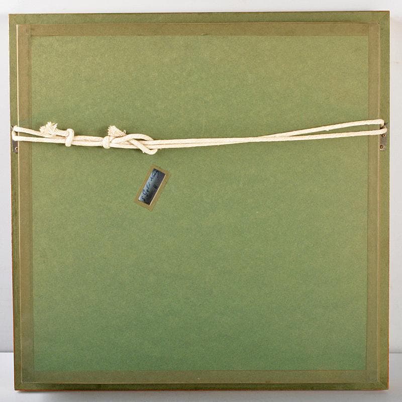 仏蘭西十九世紀 エミール・ガレ作 花文 飾絵皿 サイン入 額装 K R5293B