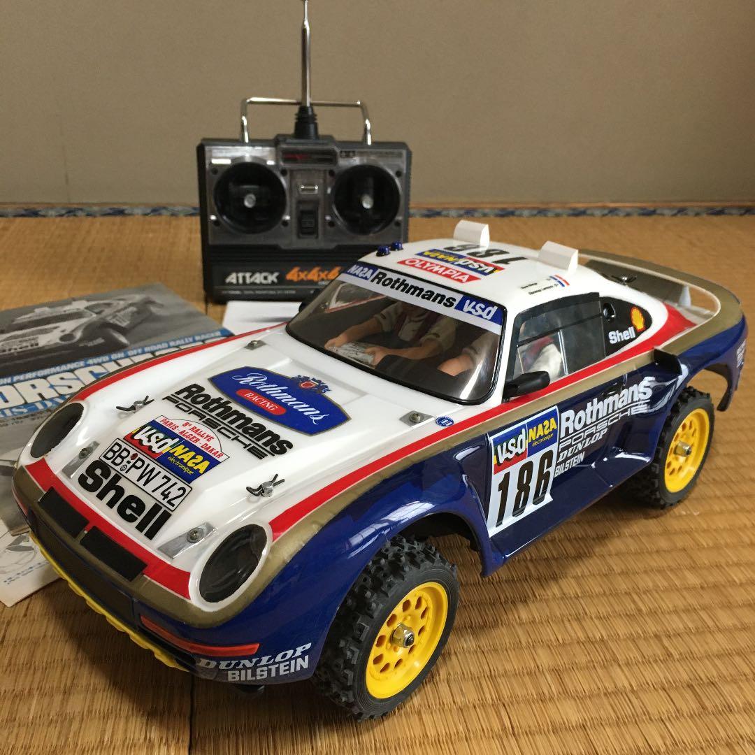 タミヤ 1/12 電動RC ポルシェ959 完成品 ラジコン フルセット 当時物