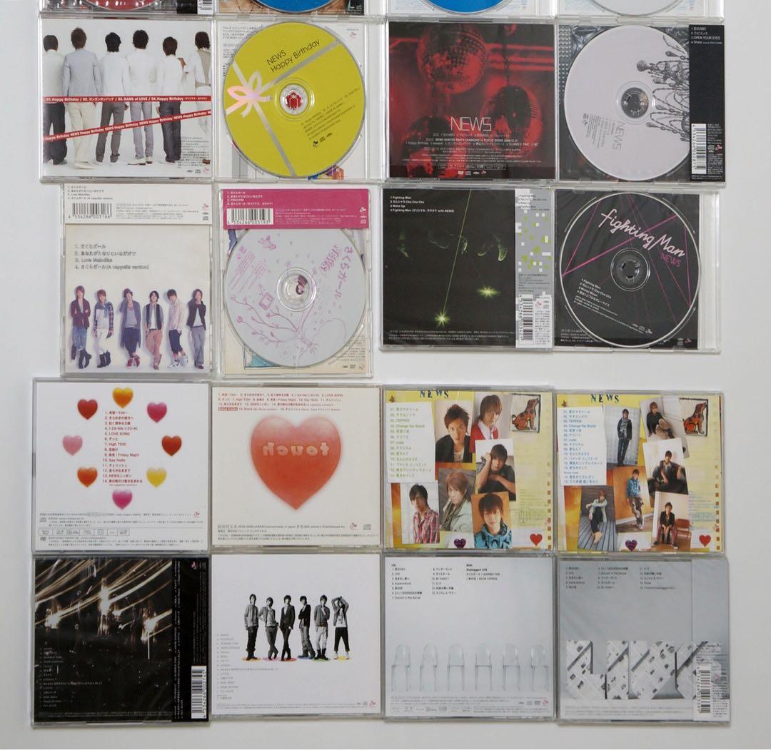 NEWS初期シングルアルバム初回盤通常盤全36枚(新品6枚)セット9人→6人