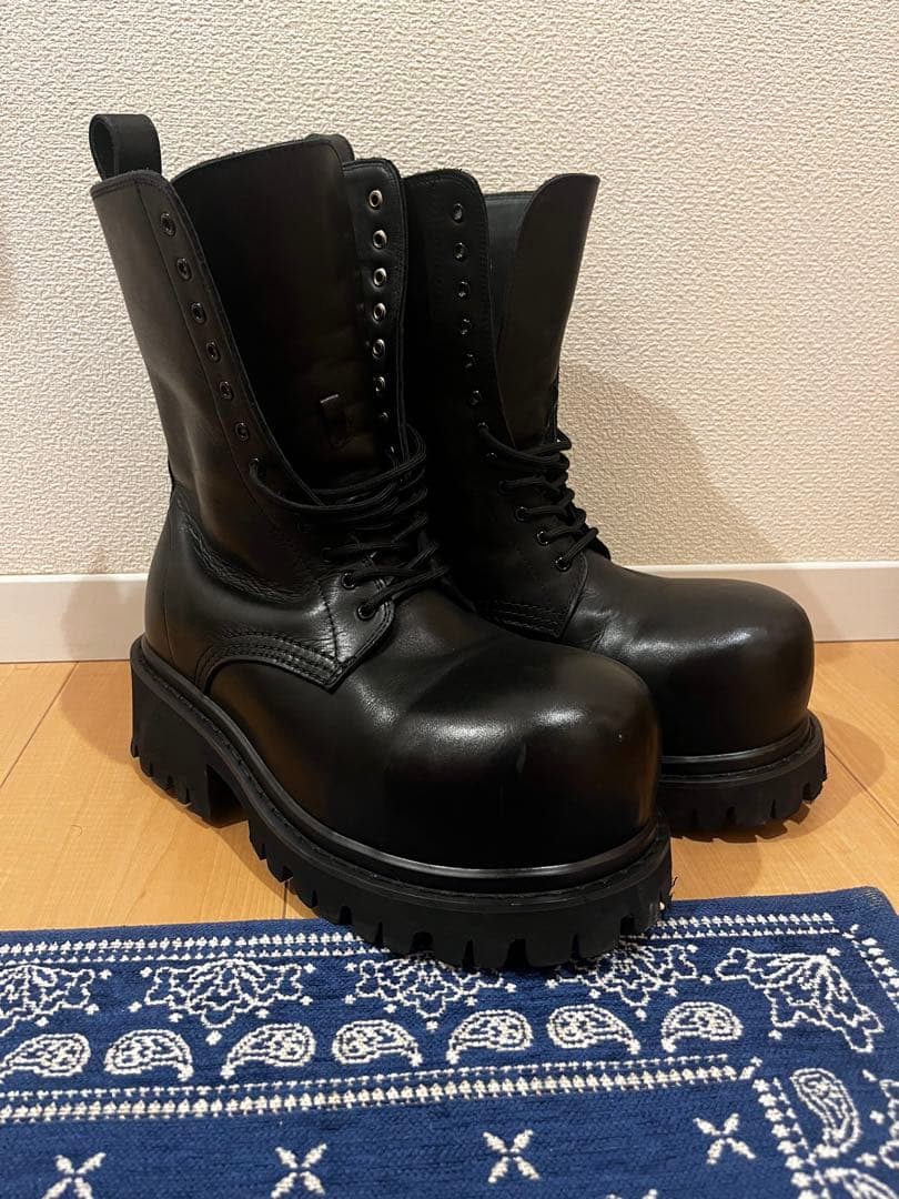 うめうめBALENCIAGA stomper boots 40 値下げ可能 BALENCIAGA(バレンシアガ) / BALENCIAGA STOMPER BOOTIE/レースアップ