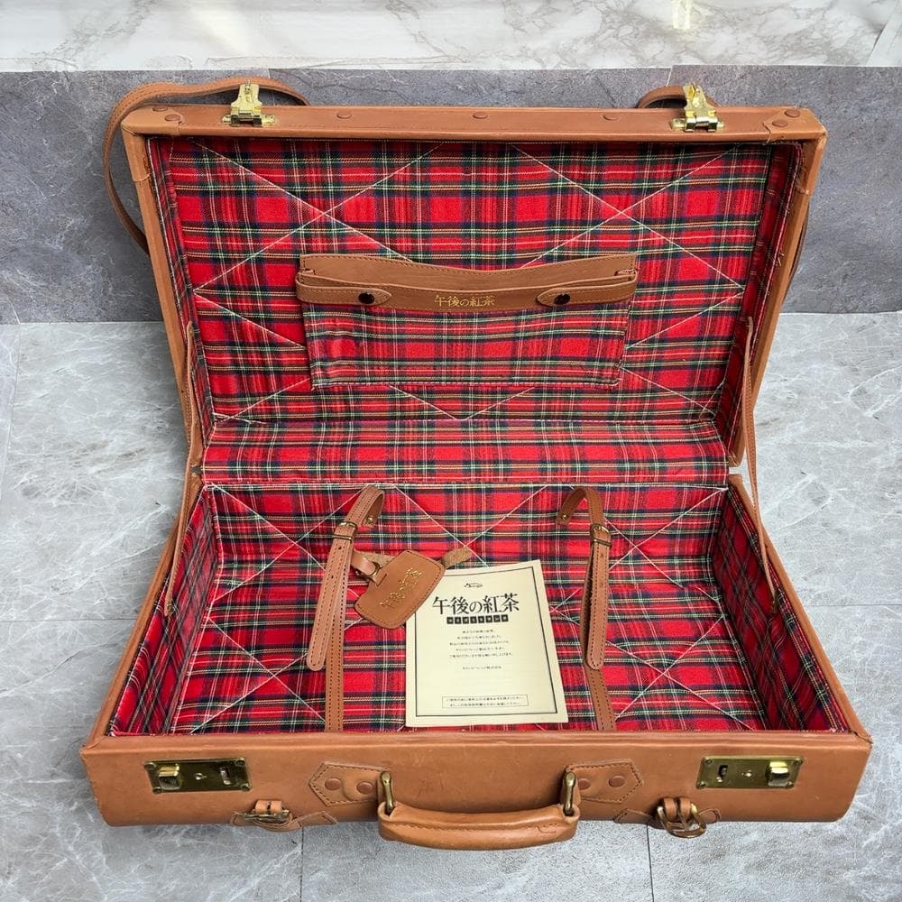 希少 初代 コイズミトランク 午後の紅茶 懸賞 ピクニックバッグ 旅行鞄