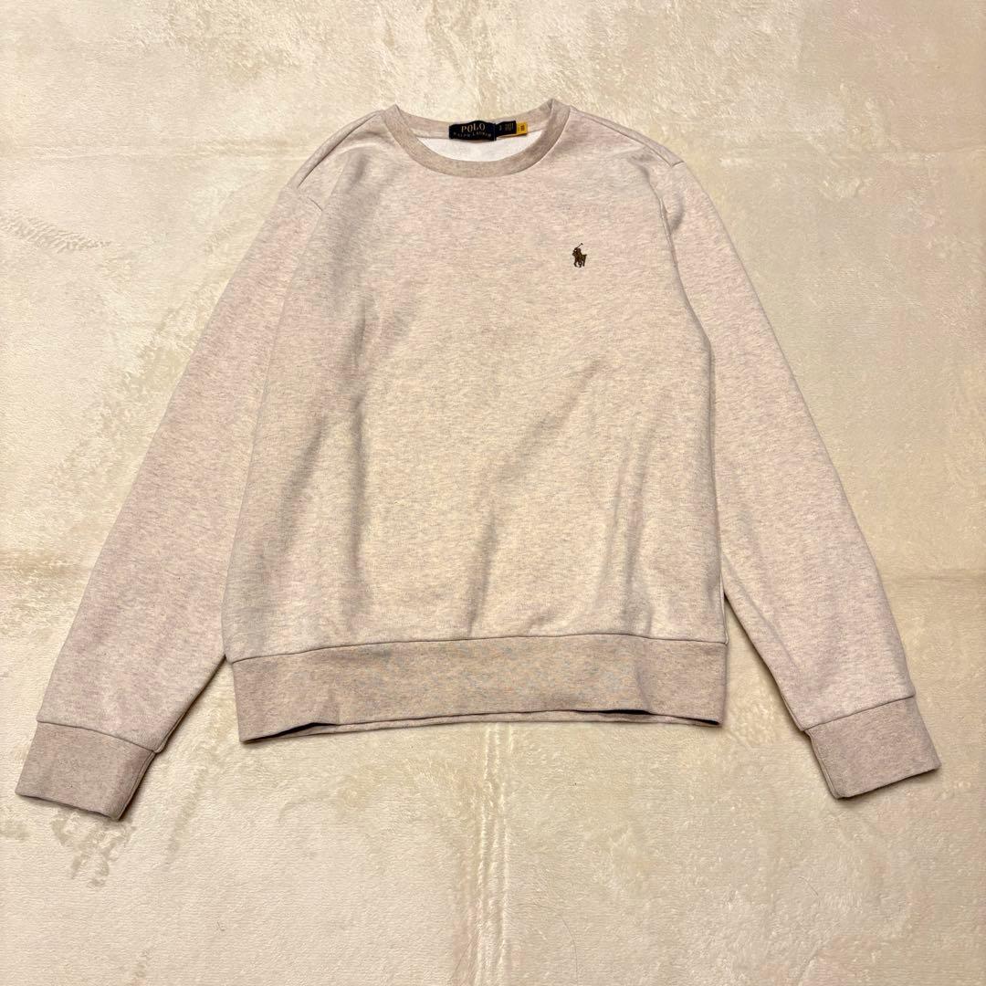 未使用級✳︎ポロラルフローレン現行ライトベージュ大人気スウェット