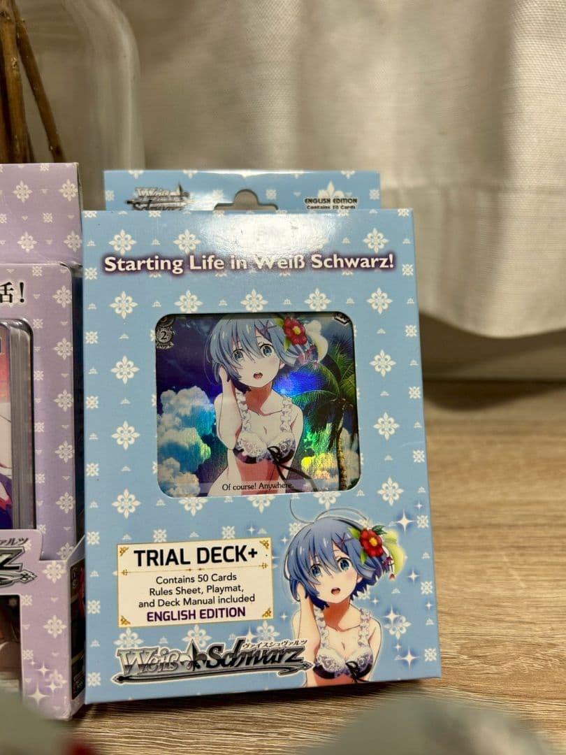 未開封 ヴァイスシュヴァルツ リゼロ トライアルデッキ 英語版開封