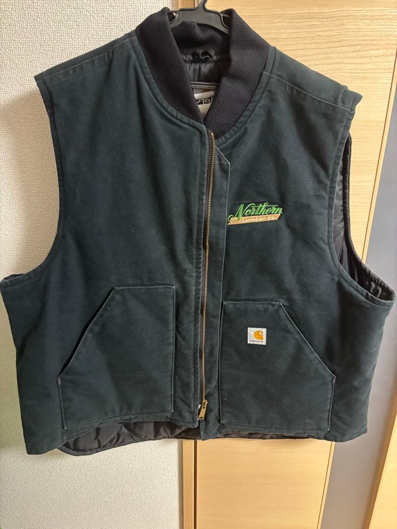 Carhartt ダックベスト 企業ロゴ入り 00's Carhartt ダックベスト 
