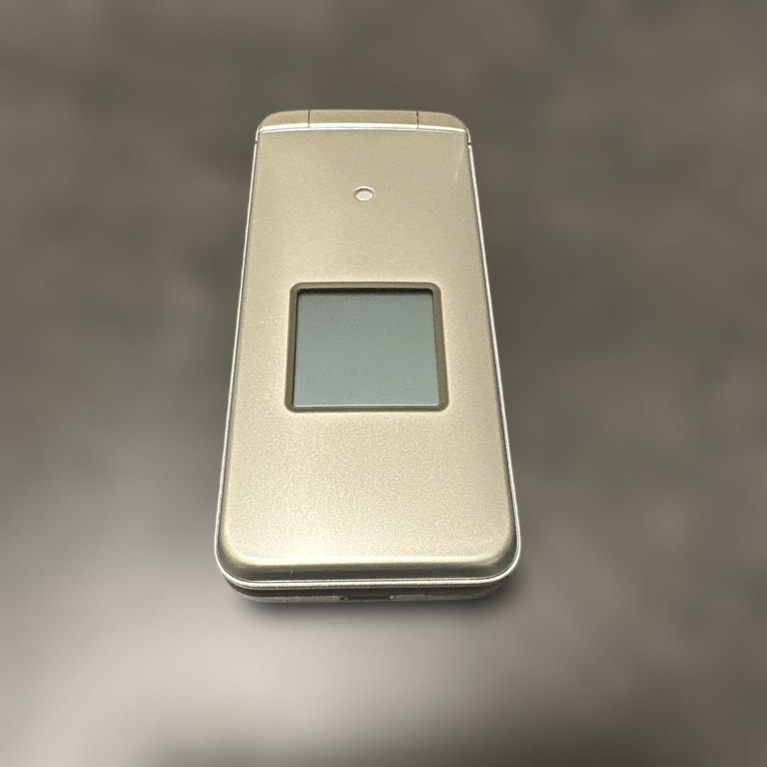 ★美品★au かんたんケータイライト KYF43 シャンパンゴールド エラー