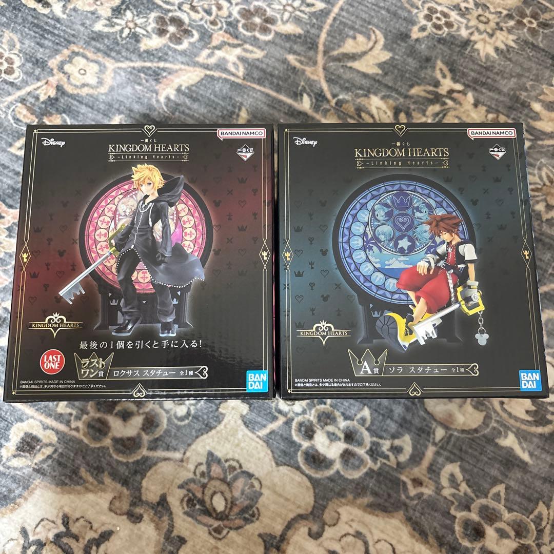 一番くじ　キングダムハーツ　ソラ　ロクサス　フィギュア　2点セット キングダム ハーツ』新作一番くじが発売！ソラとロクサスのスタチュー