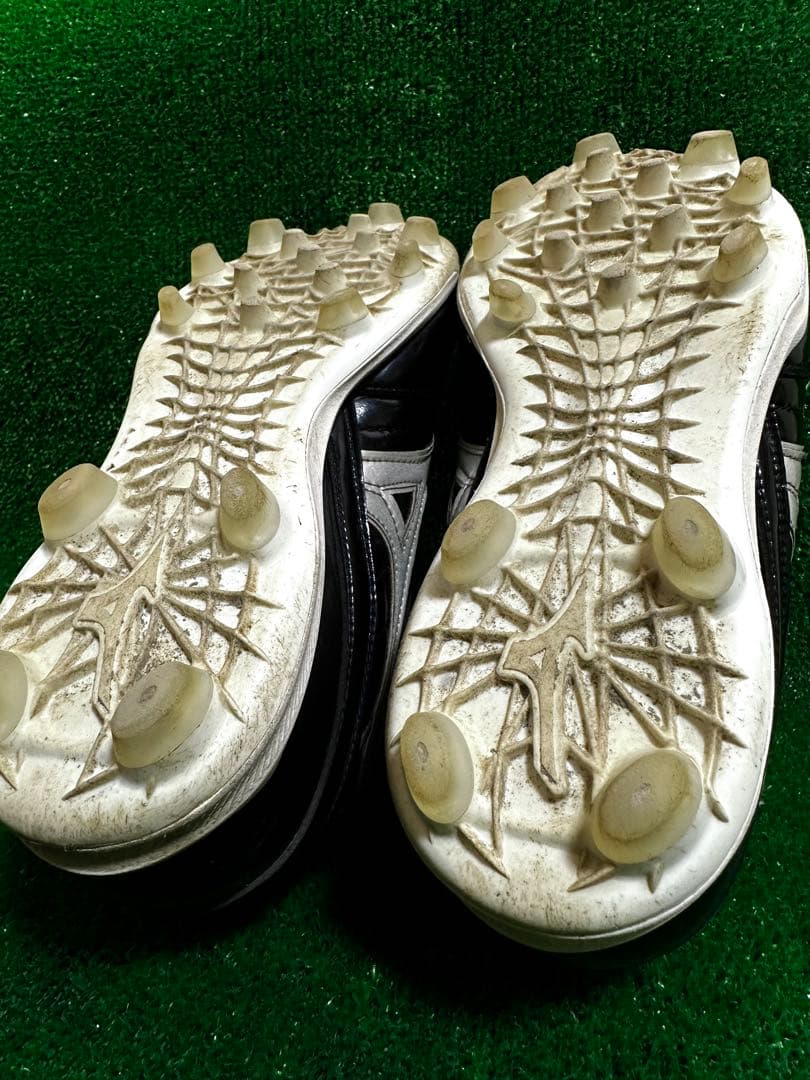 ミズノ グローバルエリート オーダースパイク 25.5cm 黒×シルバー