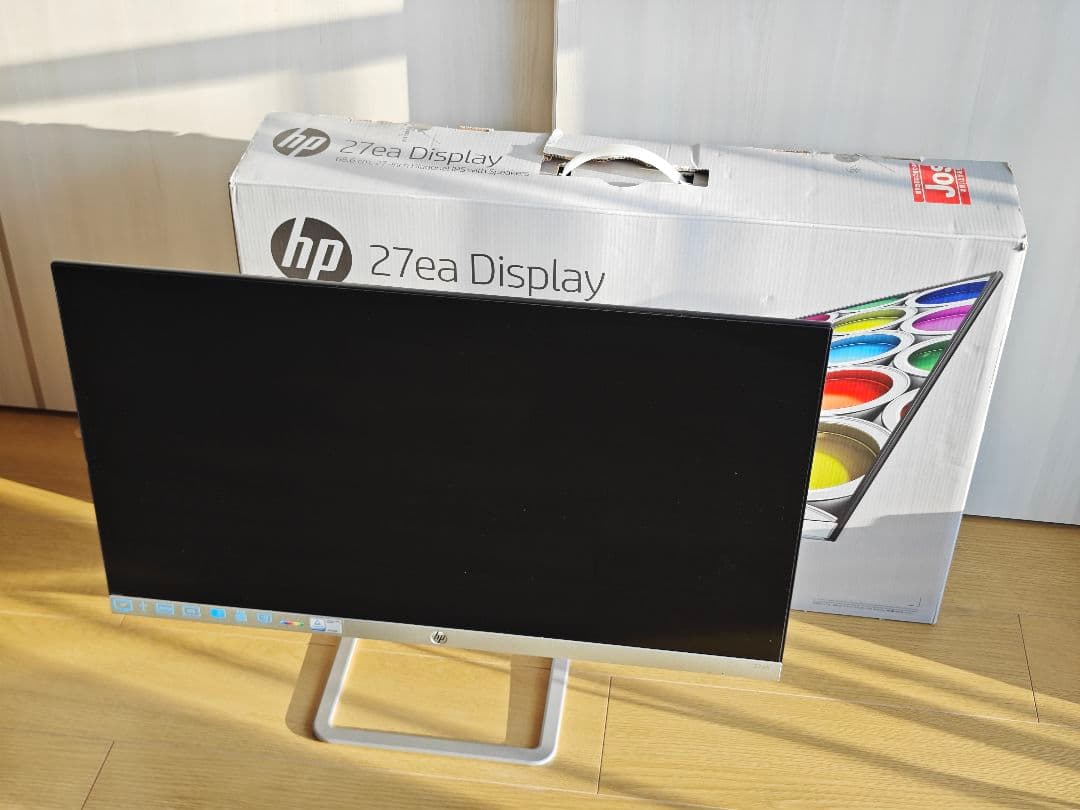 【美品】HP 27ea　27インチ　モニター　スピーカー内蔵　狭縁ベゼル　FHD HP 27eaモニタレビュー:スピーカー内蔵の27インチモニタ！｜HPパソコン