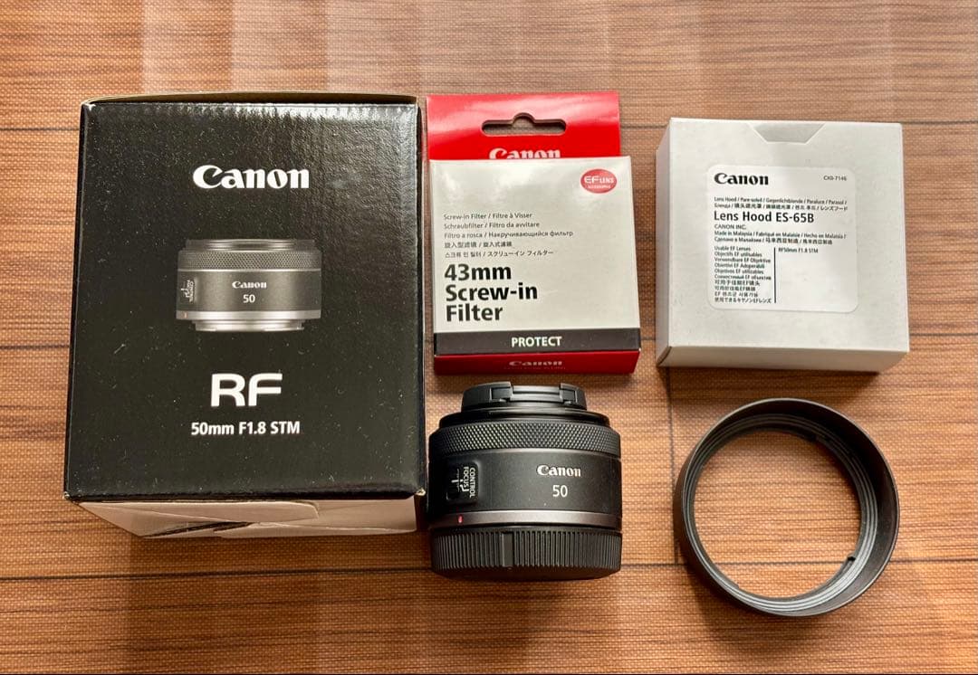Canon RF 50mm F1.8 STM レンズ フード＆フィルター付き Canon RF50mm F1.8 STM - pepe's blog