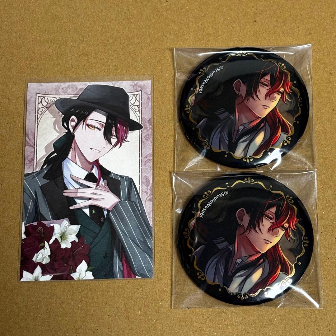 悪魔執事と黒い猫 あくねこ 4周年 缶バッジ 特典 カード ルカス - メルカリ
