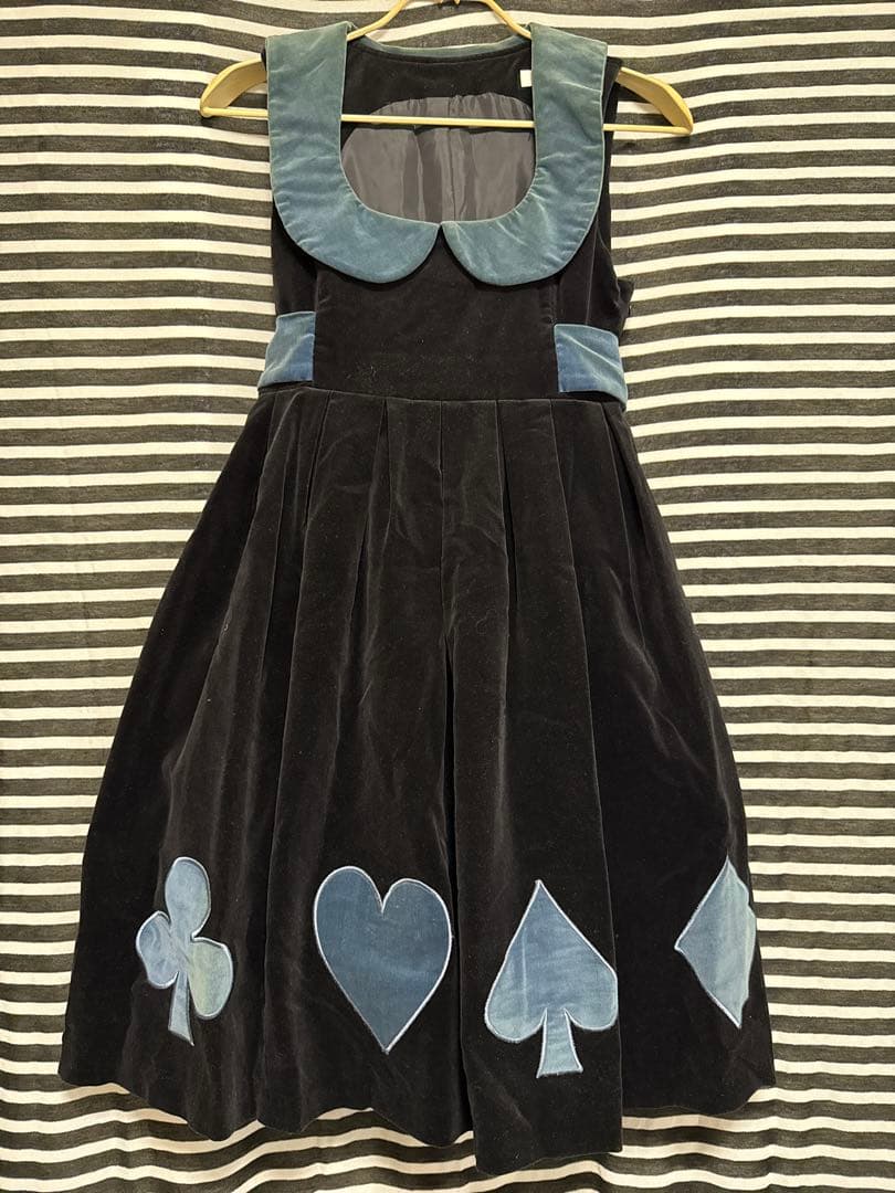 Ange アージュ ブラックベルベットワンピース ロリィタ ジェーンマープル Jane Marple（ジェーンマープル）の古着 ロリィタ美品！ (Page 1)