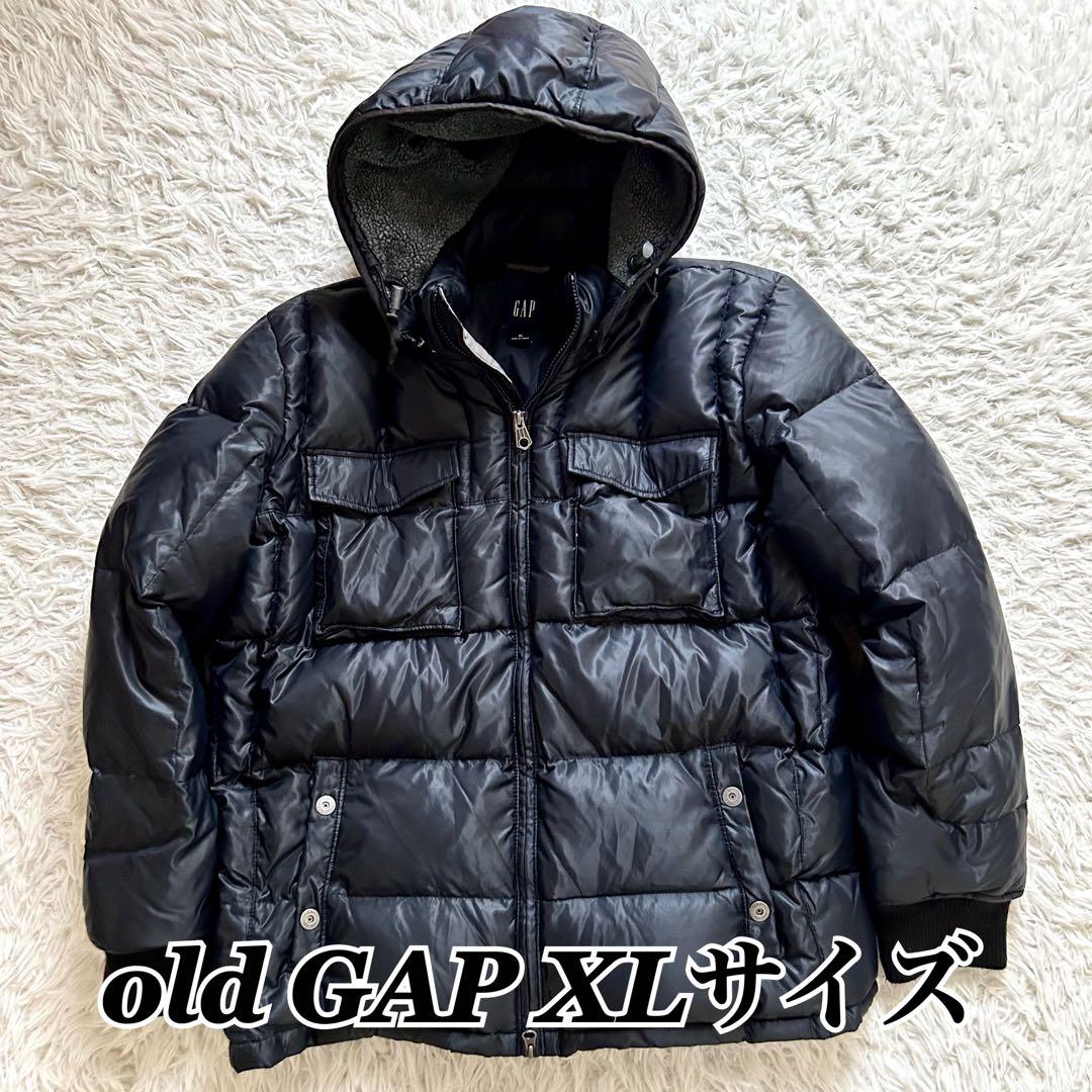 00s old GAP ダウンジャケット 着脱フード ブラック 肉厚 y2k - メルカリ