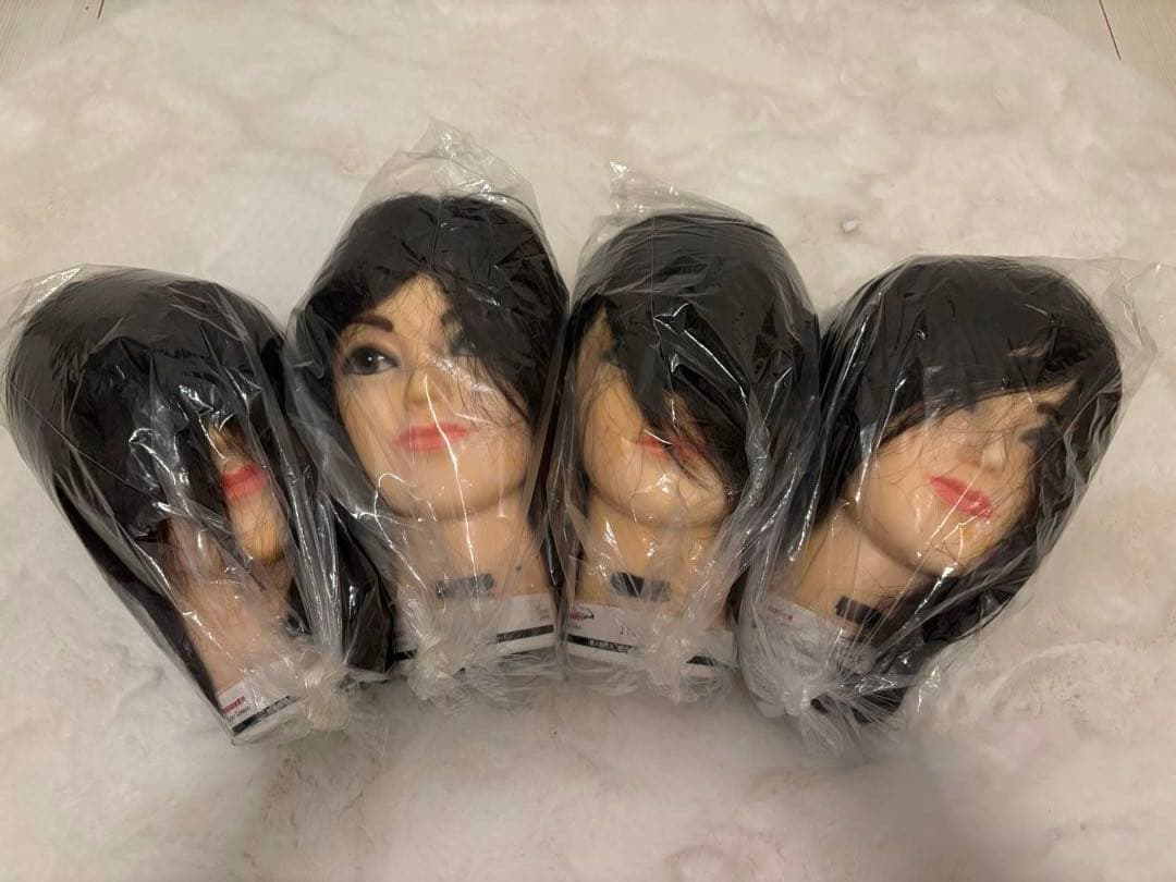 美容師国家試験 練習用カットウィッグ 4個セット カットウィッグ 美容師 マイスター 国家試験 練習 美容師国家試験 練習