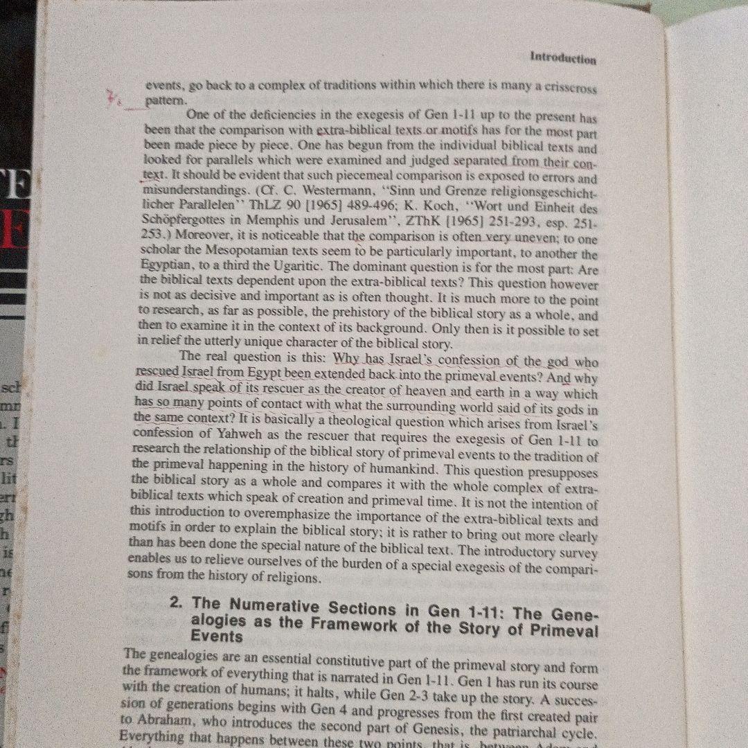 創世記注解；C.ヴェスターマン著　 \"GENESIS\" 全3巻揃　　英訳版