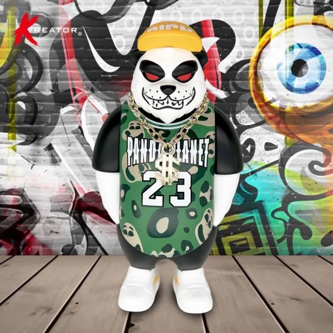 ヒップホップ・パンダ 緑 カッコいい 動物 アニマル ポップカルチャー